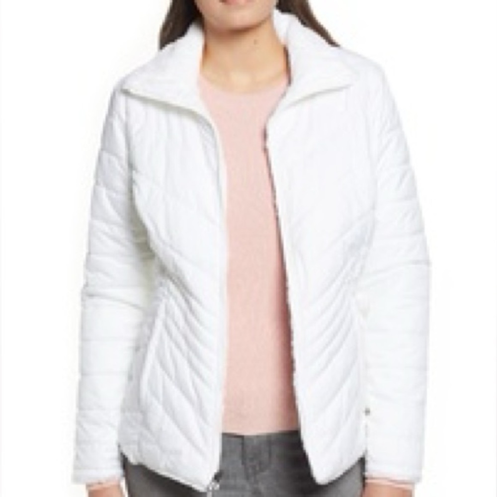 The North Face Reversible Puffer Winter Jacket White size Small - Picture 15 of 16